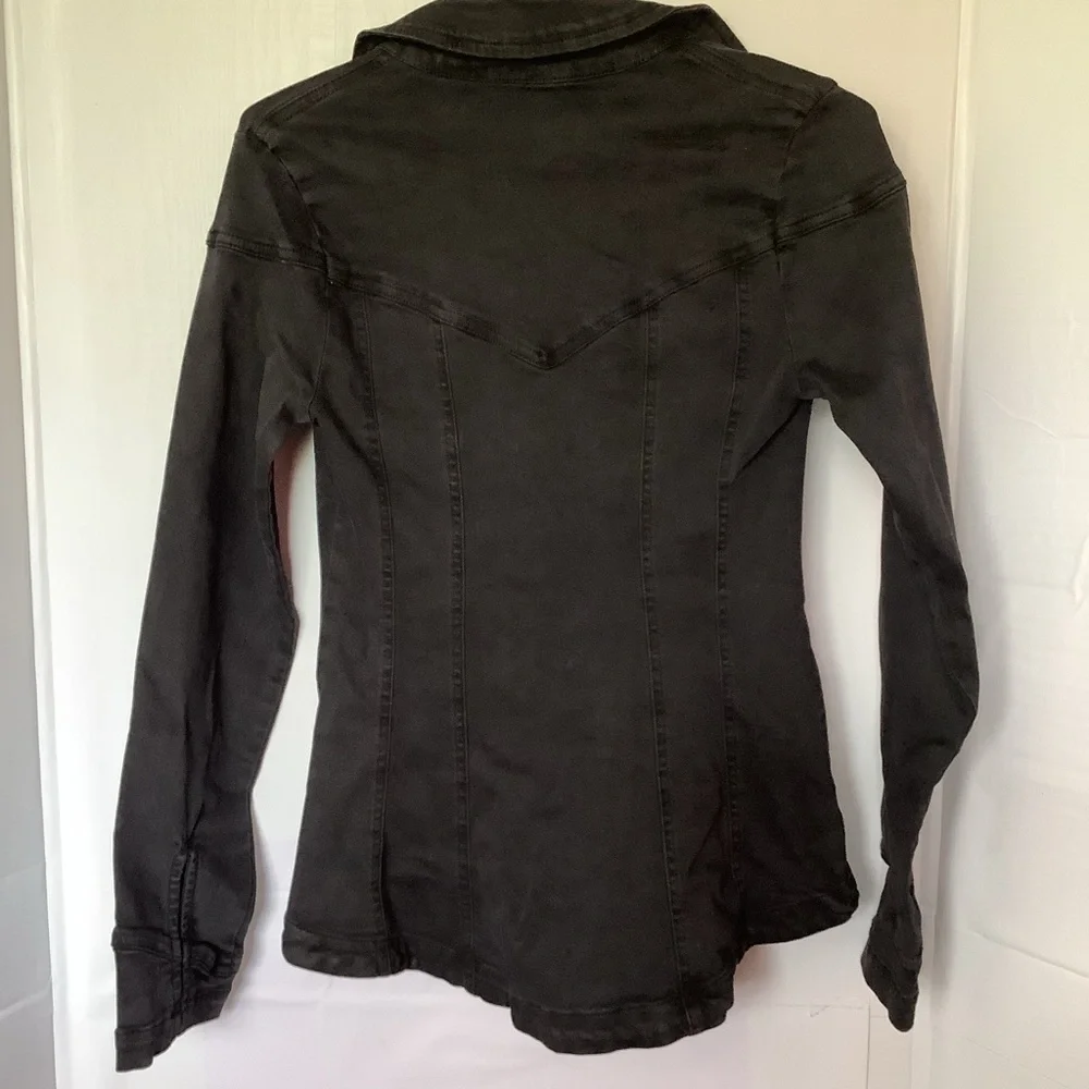 Free People Black Kenny Slim Tunic, NWOT, Fitted, Corset-Like, Stretchy‎ Sz XXS